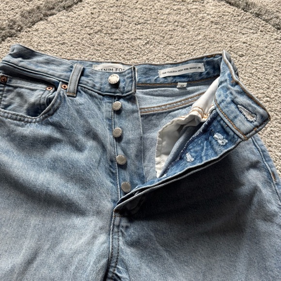 Aritzia Denim Forum jeans the Claudia high rise baggy straight leg 24 - Picture 4 of 13